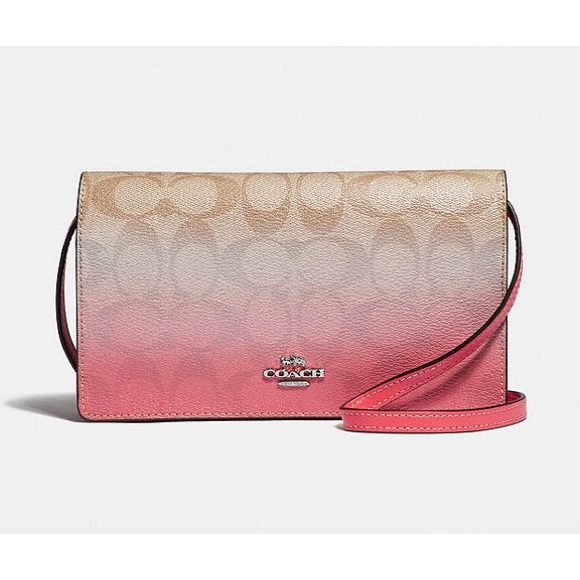 Coach Handbags - Coach Hayden Foldover Crossbody Clutch In Ombre Signature Canvas EUC